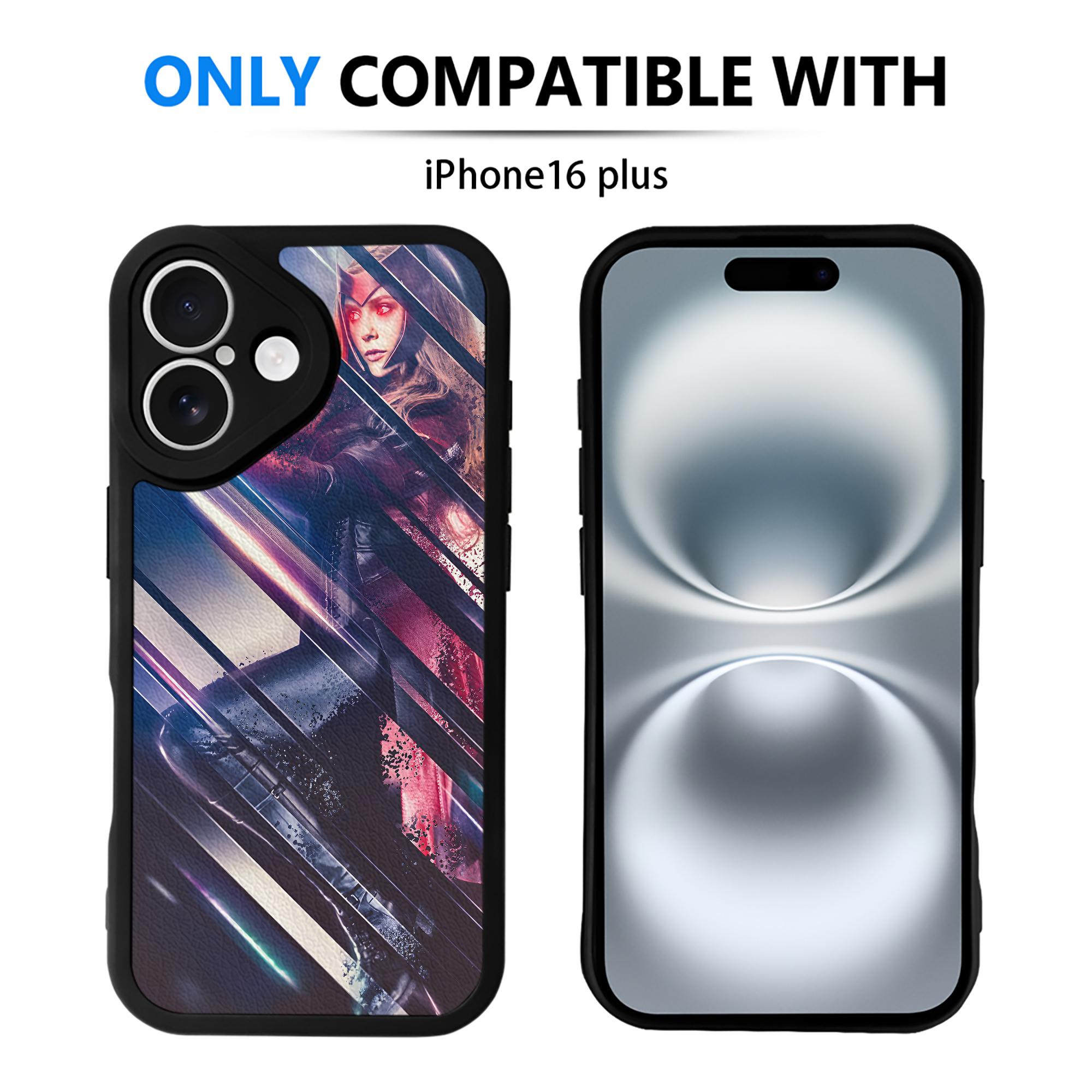 （画像用） アベンジャーズ The Avengers 【iPhone 16シリーズ対応】シリコンスマホケース（レザー調） 材質：シリコン